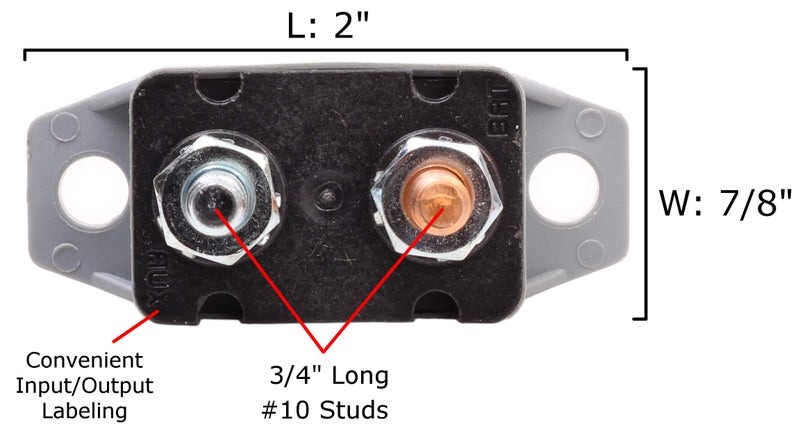 Fastronix Solutions Fastronix 30A 12V Type 1 Automatic Reset Circuit Breaker with Cover 2 Pack - Image 4
